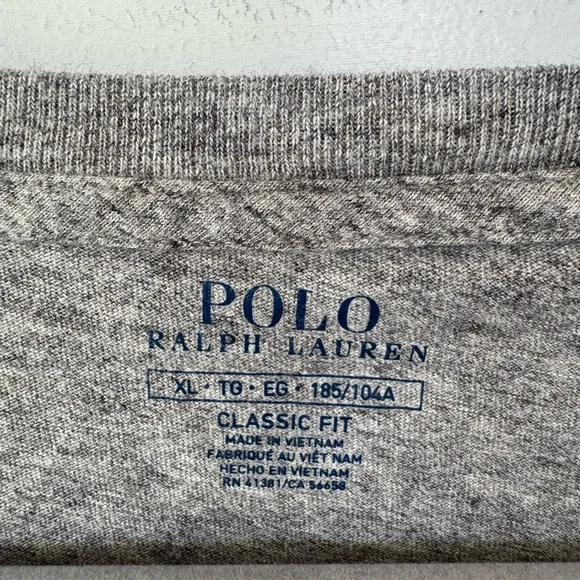 Polo by Ralph Lauren Gray Short Sleeve Tee - Picture 2 of 2